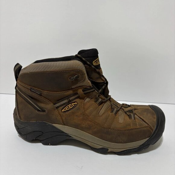 Keen Men’s Targhee II Mid Waterproof Hiking Boots Brown, Size 14 M - Picture 1 of 8